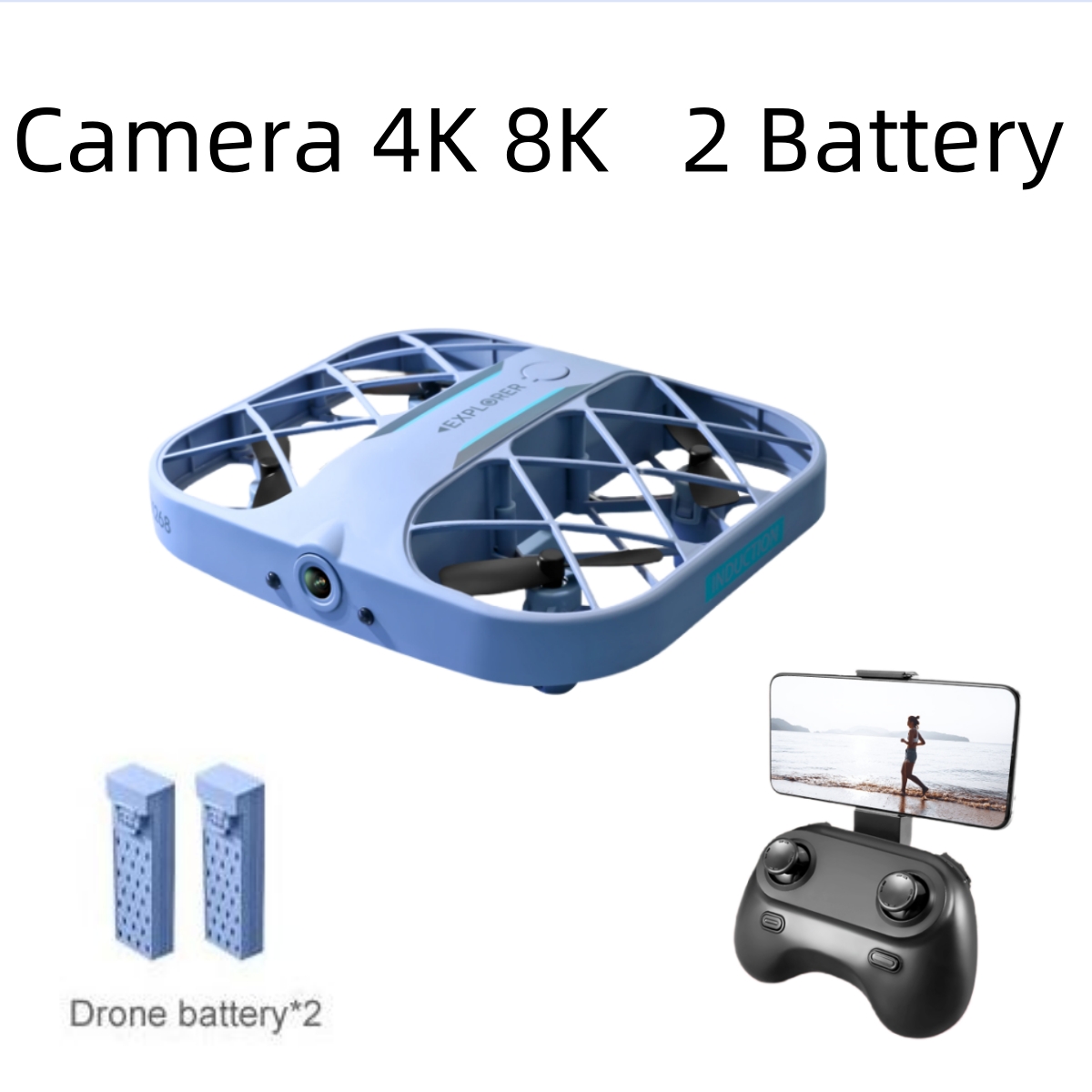 Drone Kit Fpv - JJRC H107 FPV RC Drone dengan
